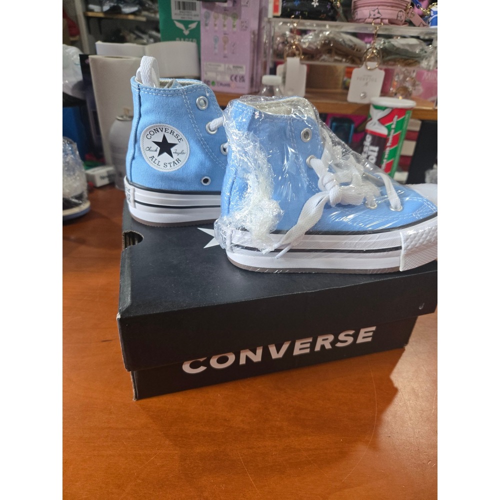 Converse Chuck Taylor All Star Eva Lift Hi Light Blue Youth 10.5 A04809C